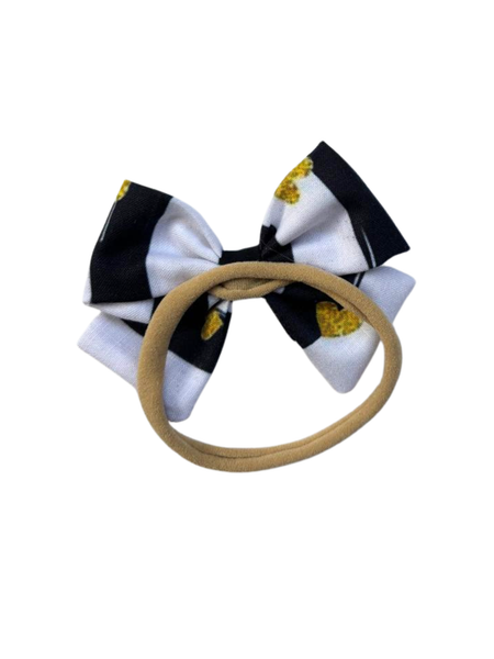 Valentine Bow Headband- White