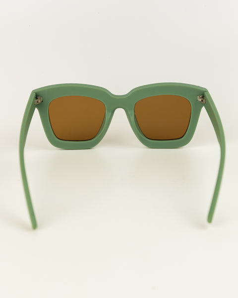 Kids Leopard Print Sunglasses - Pistachio