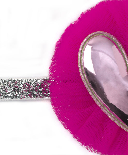 Heart Applique Headband - Dark Pink