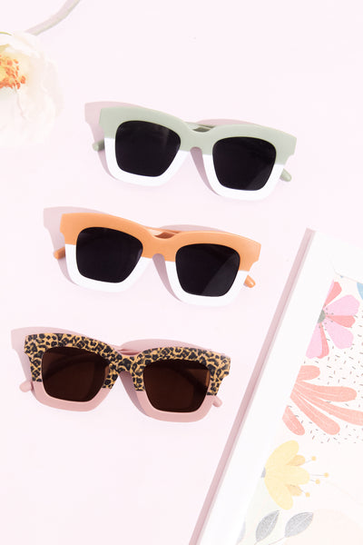 Kids Dual Color Sunglasses - Rust Orange