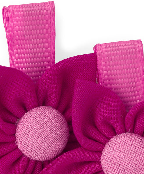 Flower Alligator Clip Set - Light Pink & Dark Pink