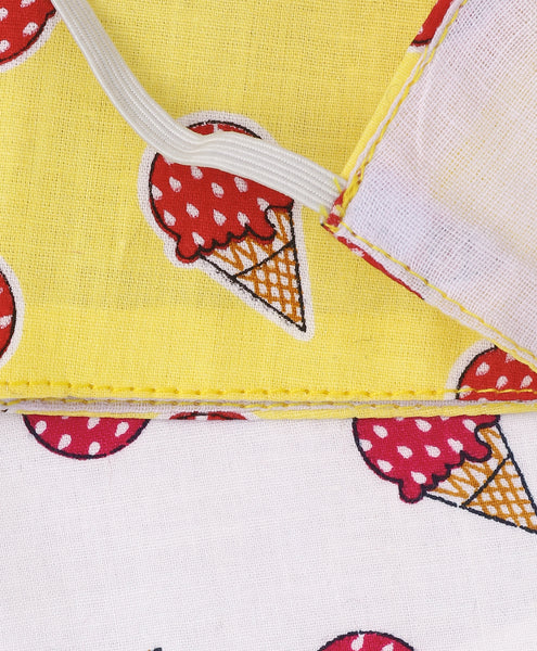 Kids/Adults Face Mask Set- Ice-Cream
