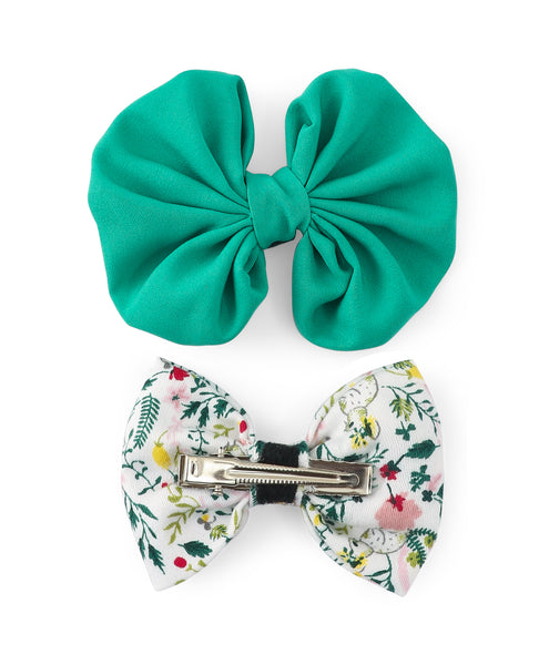 Alligator Clip Set - Green & White