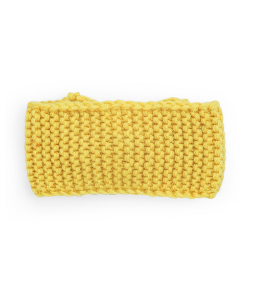 Woolen Turban Headband - Yellow