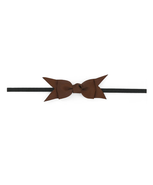 Mini Knot Bow Headband Set - Dark Blue, Green & Brown