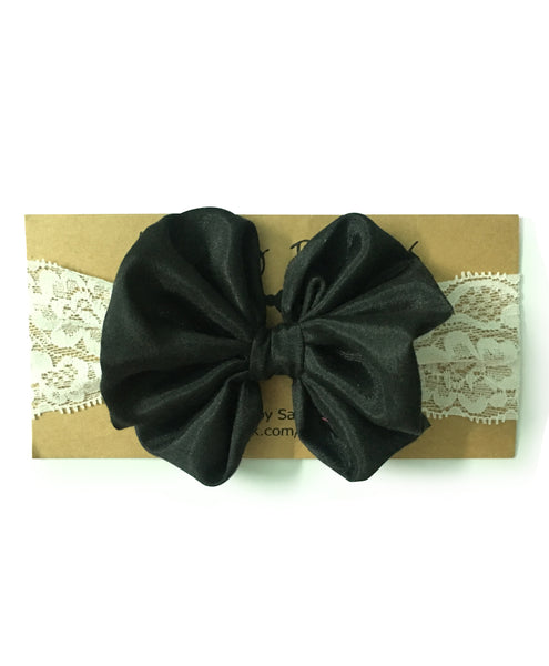 Big Bow Hairband - Black