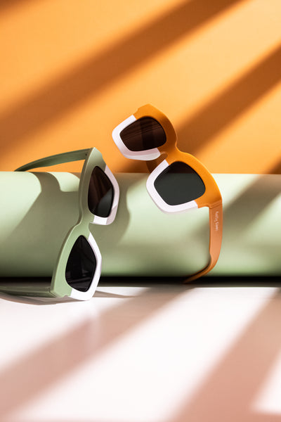 Kids Dual Color Sunglasses - Rust Orange