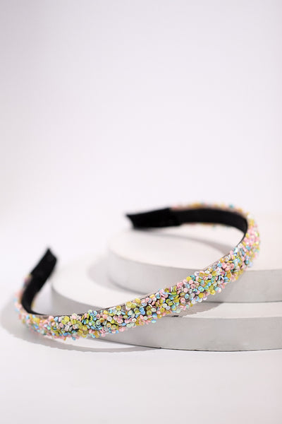 Glitter Headband for Girls- Multi-colored